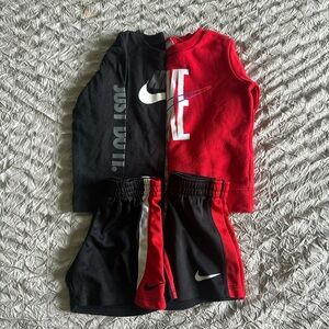 Nike Red and Black Kids Activewear Bundle